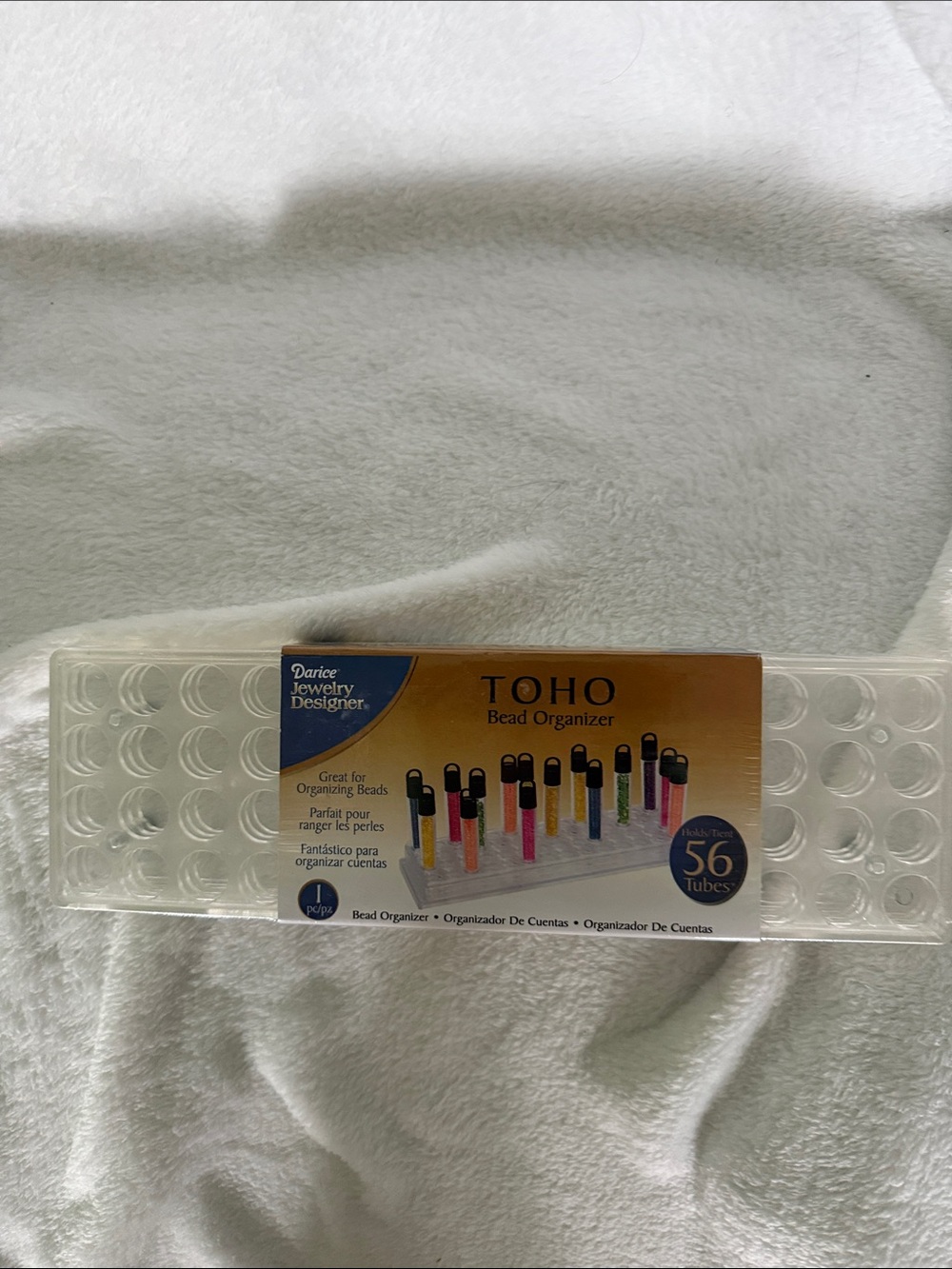 Clear Bead Organizer - 56 Tubes